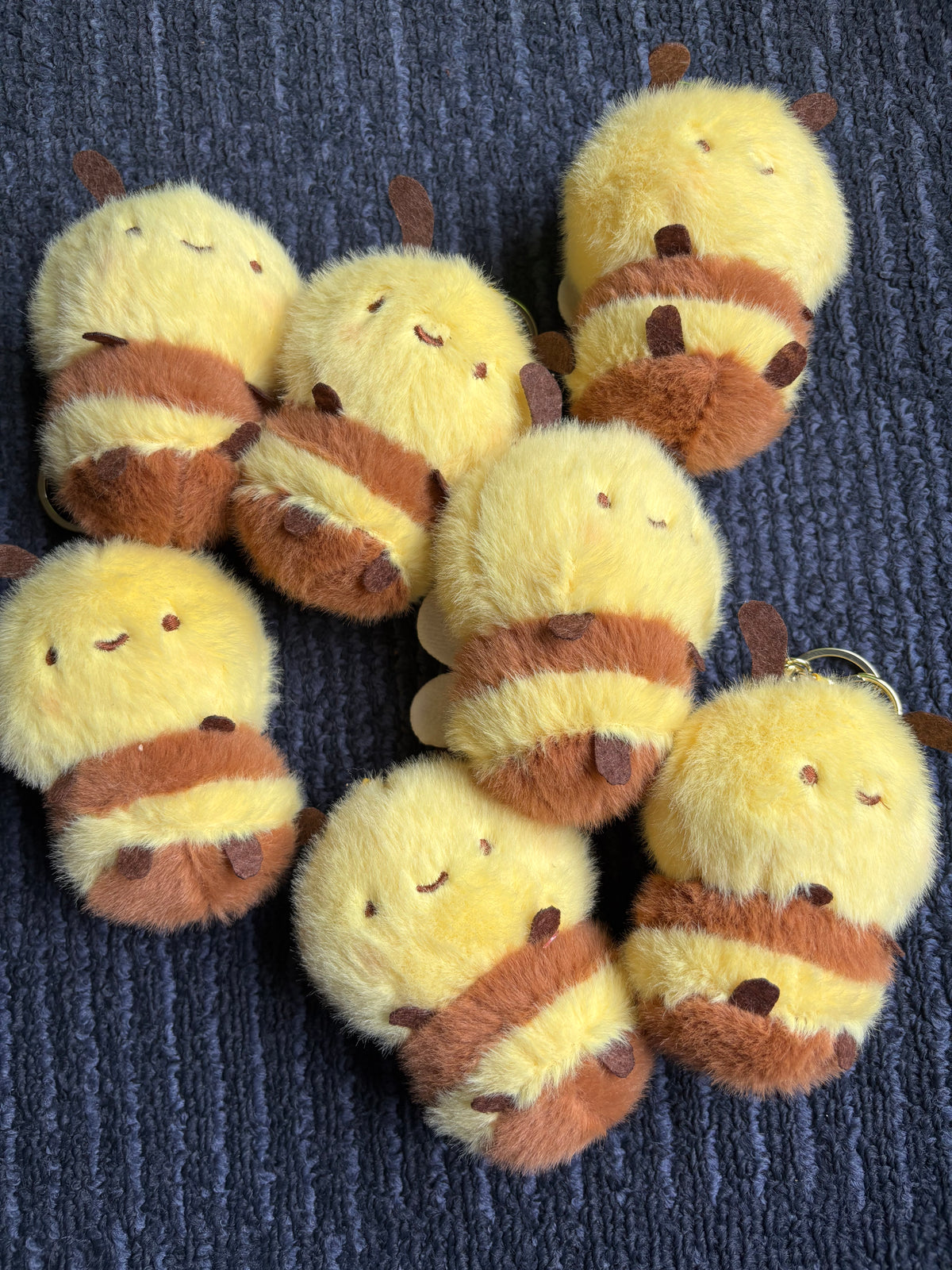 Soft Plushie Bee Keychain