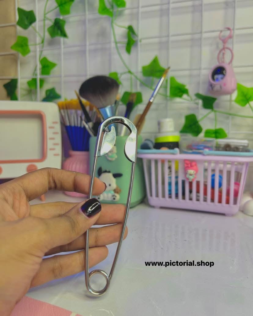 Safety Pin Style Hair Clip