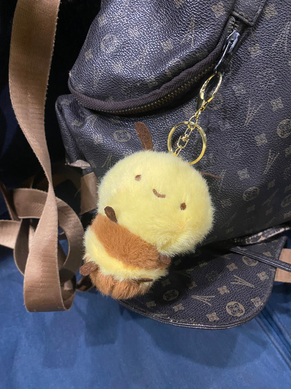 Soft Plushie Bee Keychain
