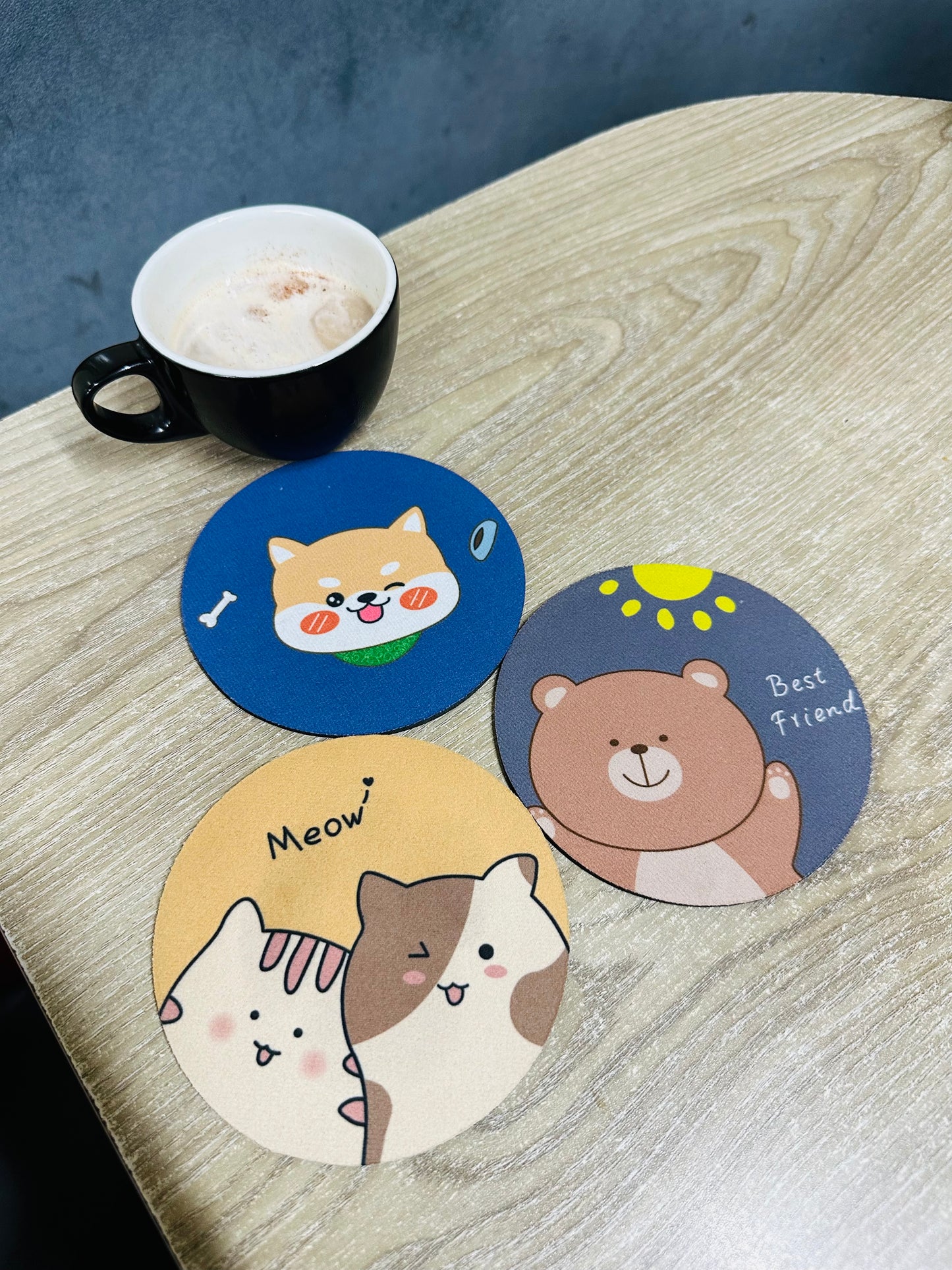 Anti Slipping Cute Cup Coaster