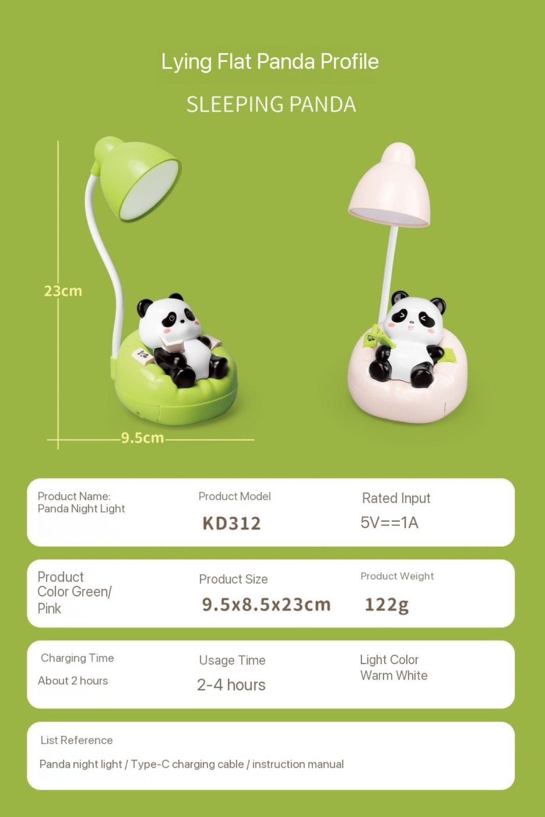 Sleeping Panda Night Lamp Pre-Order