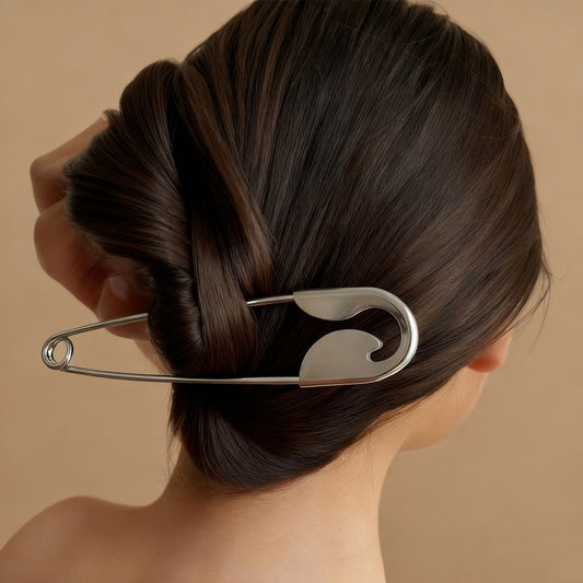 Safety Pin Style Hair Clip